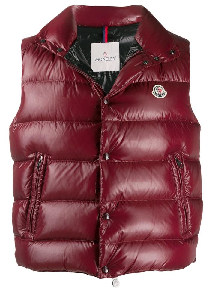 Moncler Padded Gilet Jacket - Red