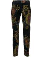 Dolce & Gabbana Crest Print Trousers - Blue