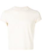 Rick Owens Cropped Slim Fit T-shirt - Nude & Neutrals