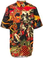 Givenchy Printed Short Sleeve Shirt - Yellow & Orange