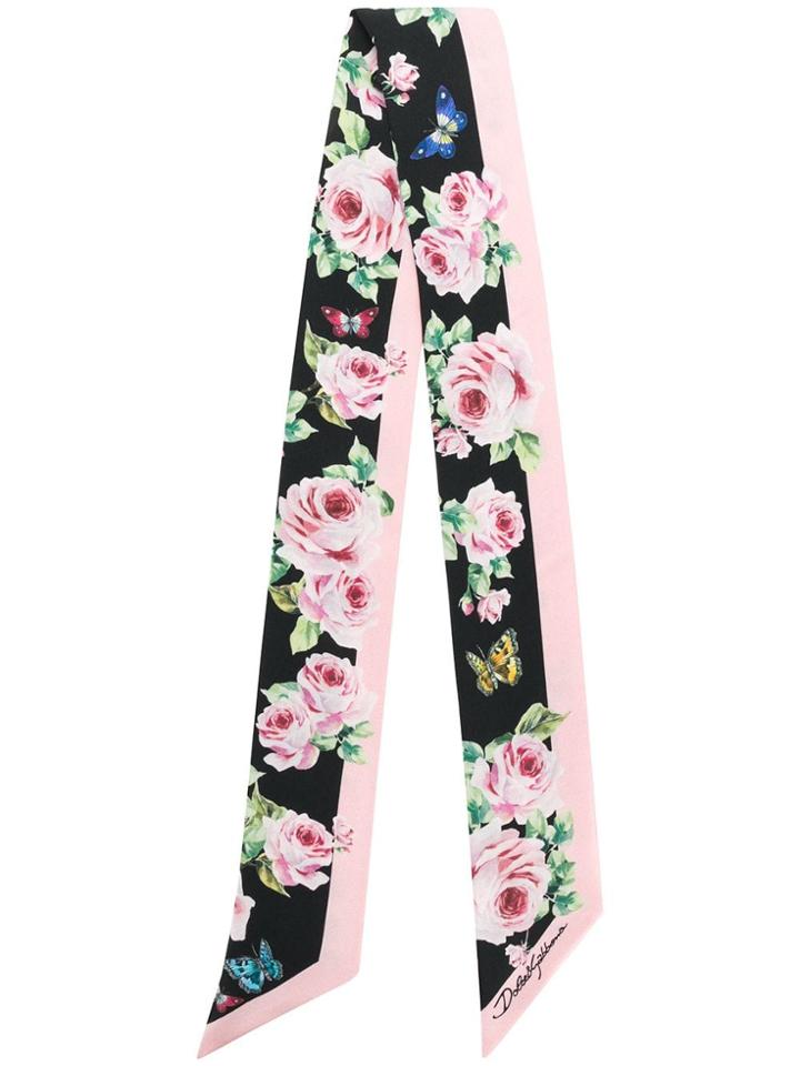 Dolce & Gabbana Twill Bandeau Printed Scarf - Multicolour