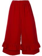 Shrimps Orla Frill Cropped Trousers - Red
