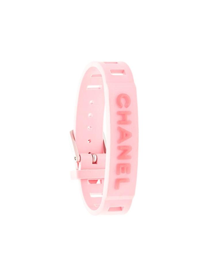 Chanel Pre-owned Logo Buckled Bracelet - Pink