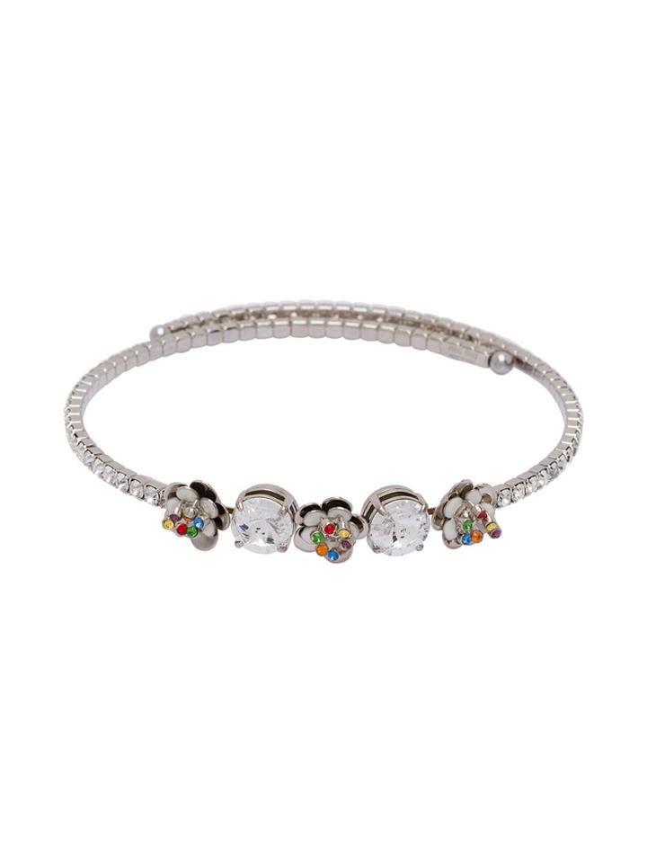Miu Miu Crystal Choker - White