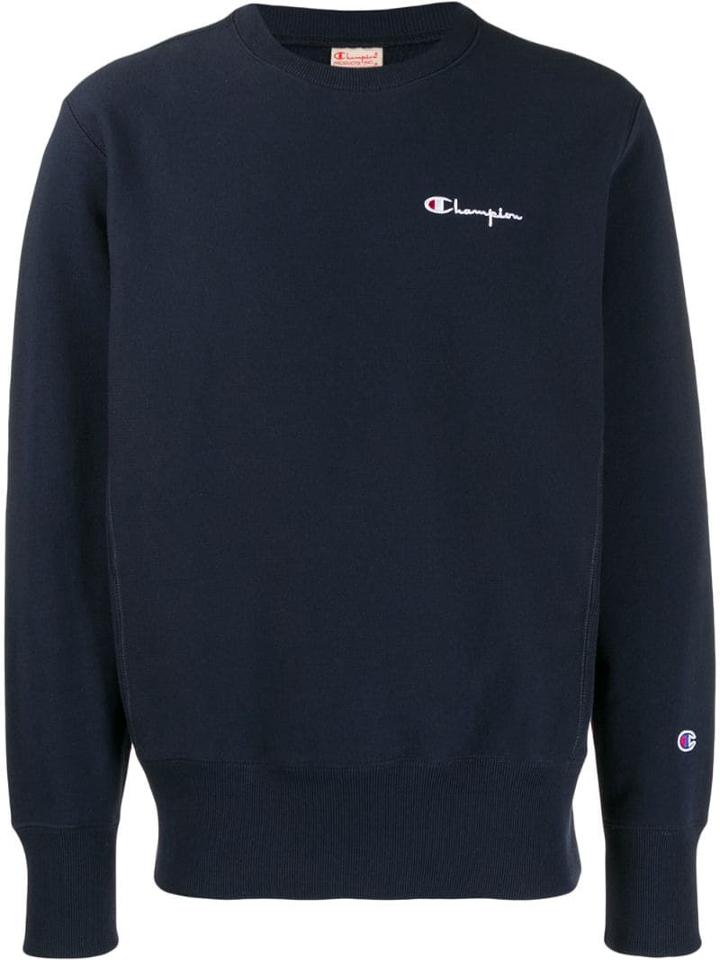 Champion Logo Embroidered Sweatshirt - Blue