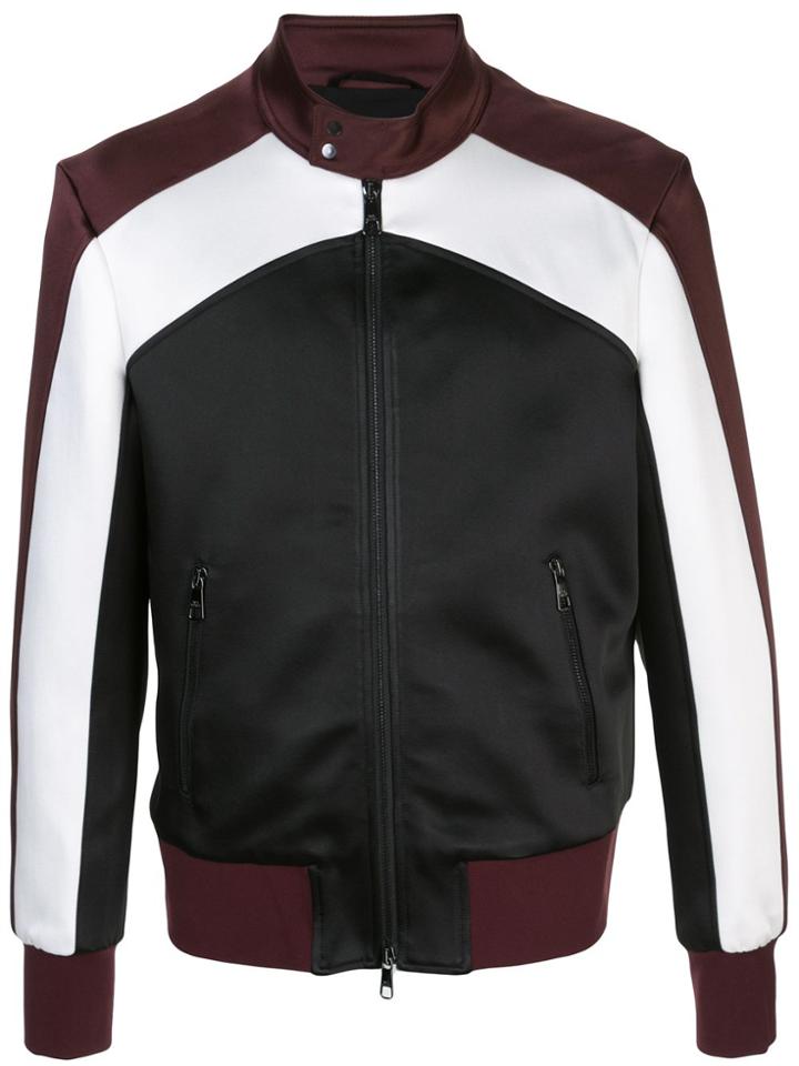 Neil Barrett Paneled Bomber Jacket - Red