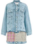 Natasha Zinko Oversized Multi-panel Denim Jacket - Blue