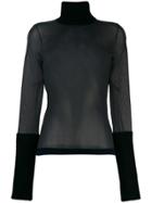 Calvin Klein 205w39nyc Sheer Roll Neck Sweater - Blue