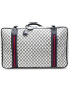 Gucci Vintage Signature Gg Suitcase - Grey