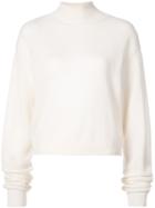 Adam Lippes High-neck Cropped Jumper - White