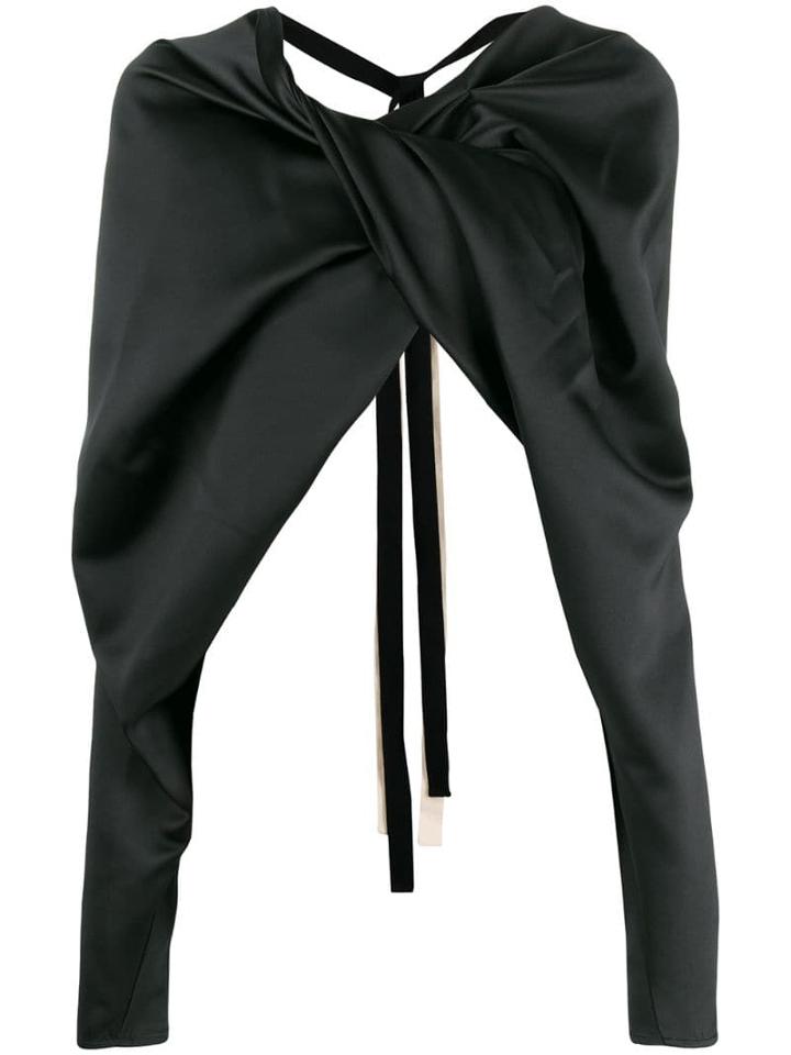 Colville Backless Blouse - Black