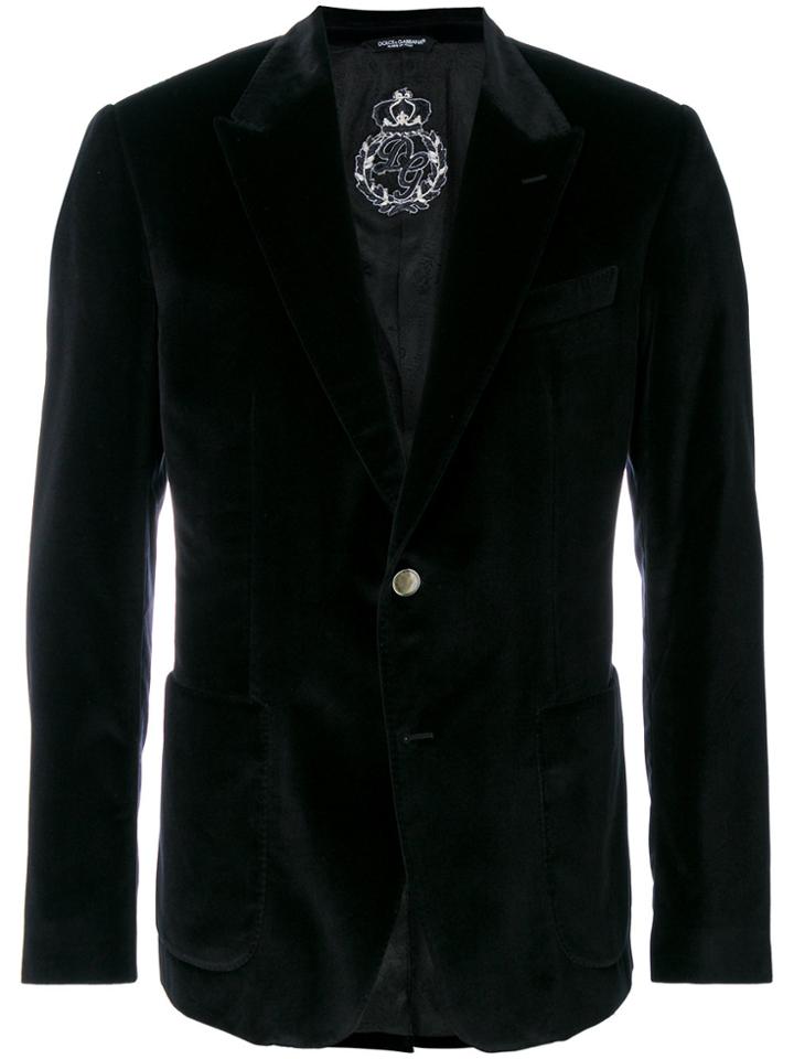 Dolce & Gabbana Velvet Dinner Jacket - Black