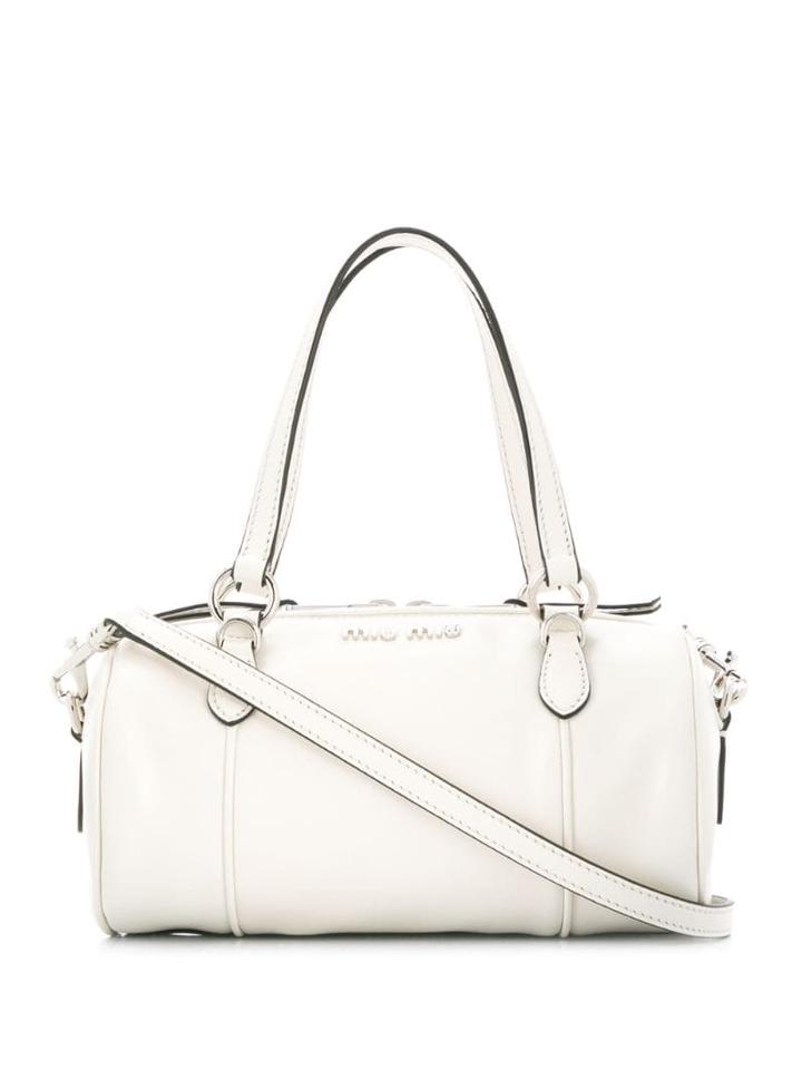 Miu Miu Mini Holdall Bag - White
