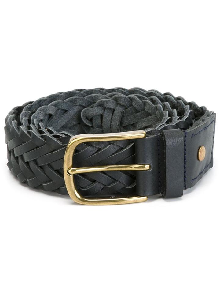 Ami Alexandre Mattiussi Woven Buckle Belt