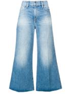 Frame Wide Leg Flared Jeans - Blue
