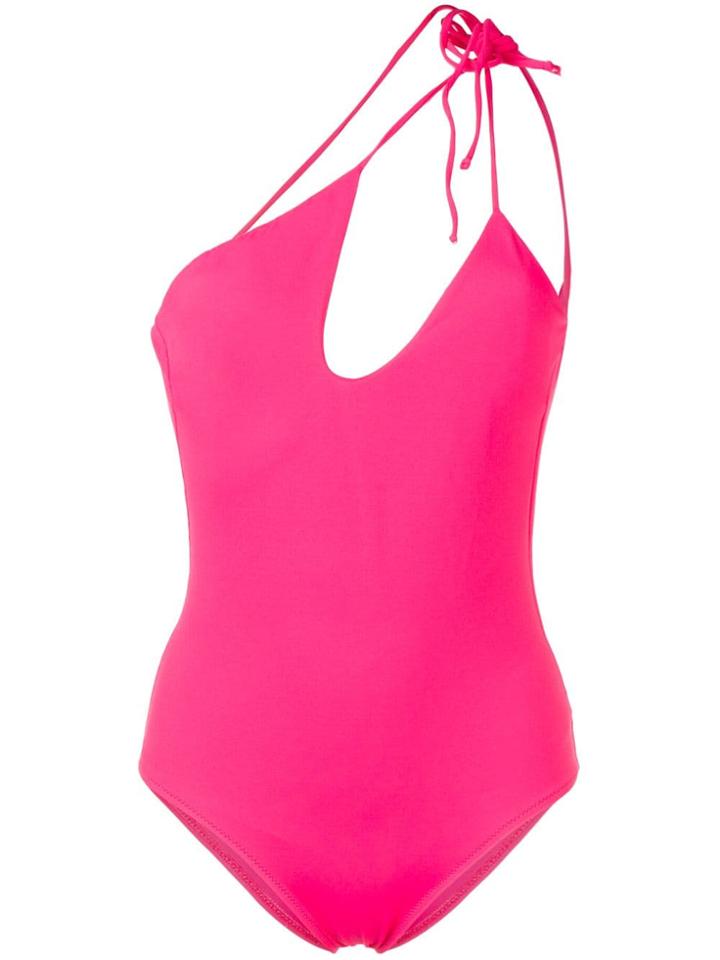 Sian Swimwear Asymmetric Swimsuit - Pink