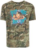 Hysteric Glamour Logo Patch Camouflage T-shirt - Green
