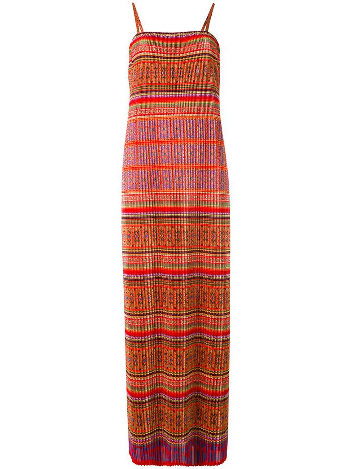 Mes Demoiselles - Pleated Column Dress - Women - Polyester - 38, Red, Polyester