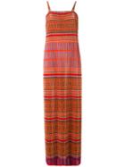 Mes Demoiselles - Pleated Column Dress - Women - Polyester - 38, Red, Polyester