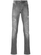 Philipp Plein - Meiji Super Straight Cut Jeans - Men - Cotton/polyester/spandex/elastane - 31, Grey, Cotton/polyester/spandex/elastane