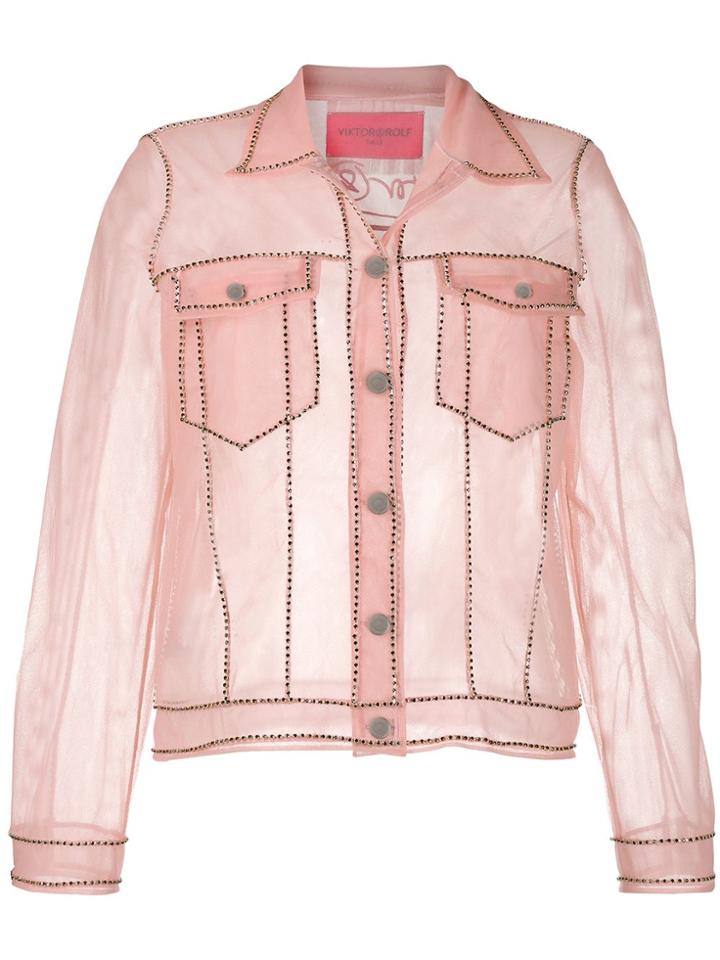 Viktor & Rolf Transparent Denim Jacket - Pink