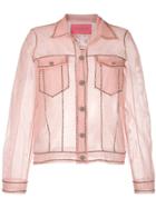 Viktor & Rolf Transparent Denim Jacket - Pink