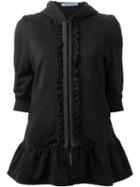 Guild Prime Zip Up Ruffle Fastening Peplum Hoodie