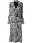 Twin-set Houndstooth Check Long Coat