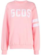 Gcds Oversized Logo Sweatshirt - Pink