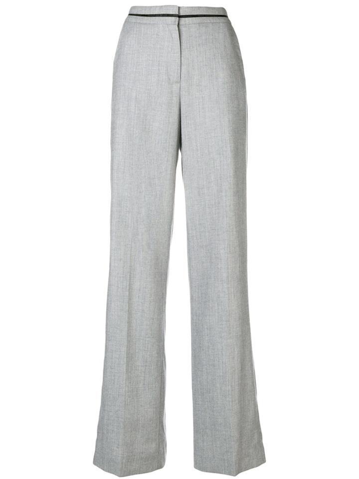 Karl Lagerfeld Tailored Palazzo Pants - Grey