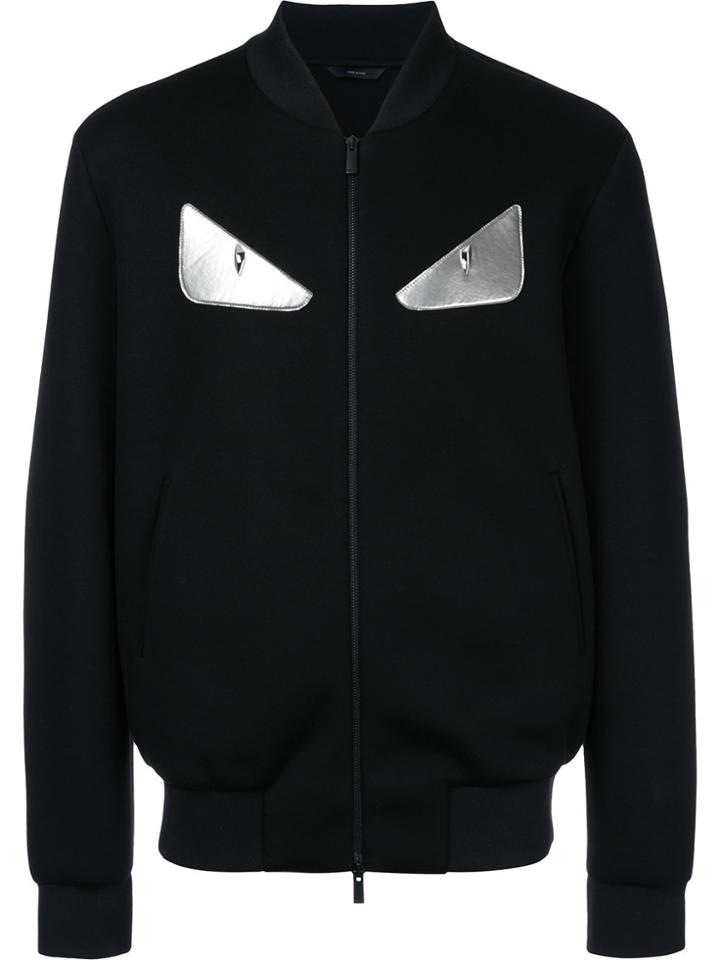 Fendi Bag Bugs Zipped Jacket - Black