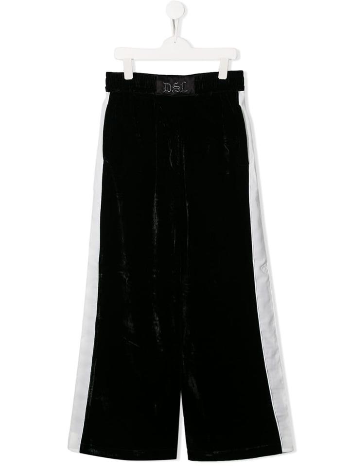 Diesel Kids Teen Panelled Track Trousers - Black