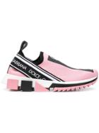 Dolce & Gabbana Logo Sock Sneakers - Pink & Purple