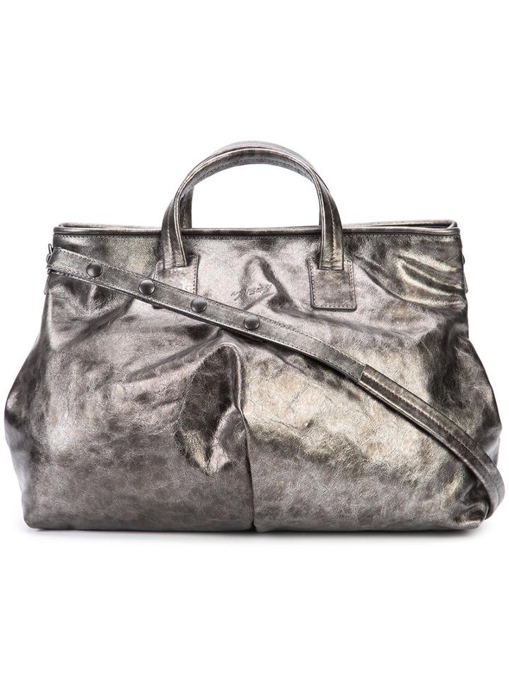 Marsèll Punta Grande Tote, Women's, Grey, Horse Leather