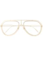 Dolce & Gabbana Eyewear Tinted Aviator Sunglasses - Gold