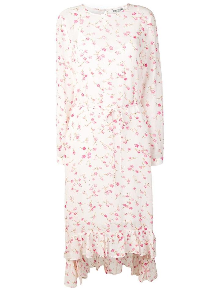 Essentiel Antwerp Floral Print Midi Dress - Pink