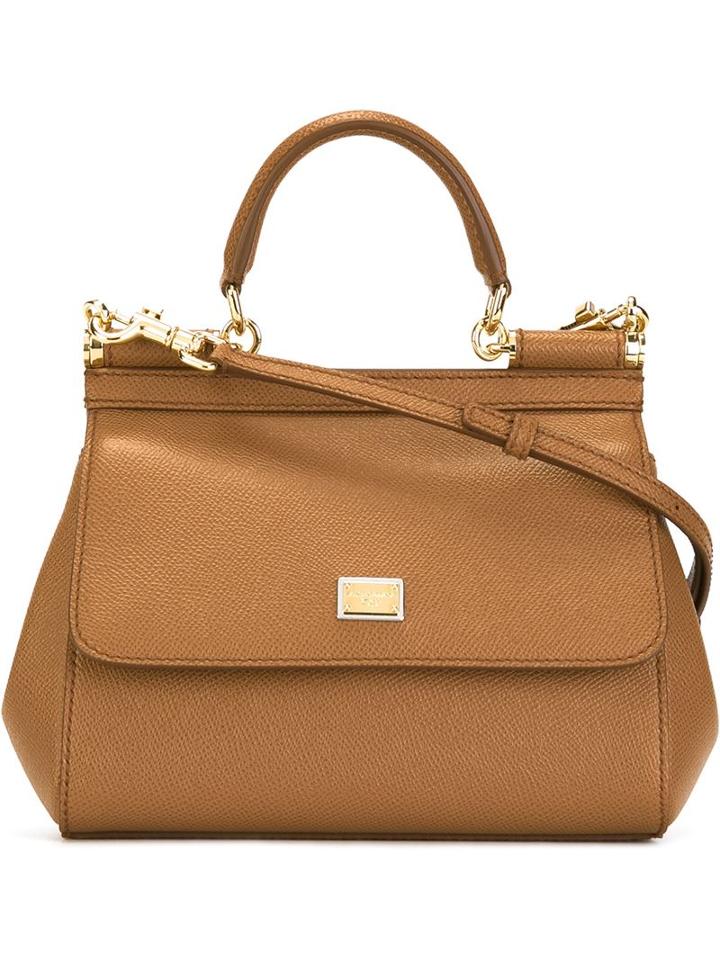 Dolce & Gabbana Small 'sicily' Tote, Women's, Brown