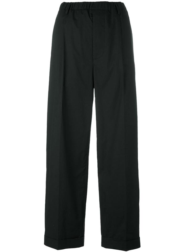 Lucio Vanotti Drop-crotch Straight Trousers - Black