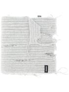Diesel Distressed Wide Scarf - Grey