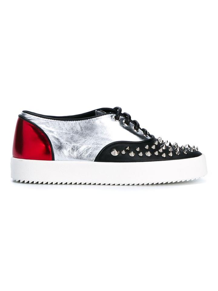 Giuseppe Zanotti Design Karen Spike Leather Low-top Sneakers