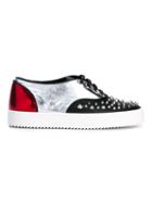 Giuseppe Zanotti Design Karen Spike Leather Low-top Sneakers