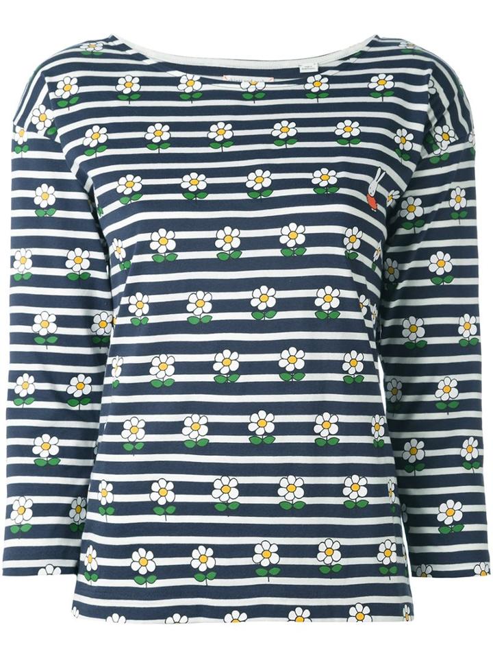Chinti And Parker 'miffy Daisy' T-shirt, Women's, Size: Small, Blue, Cotton