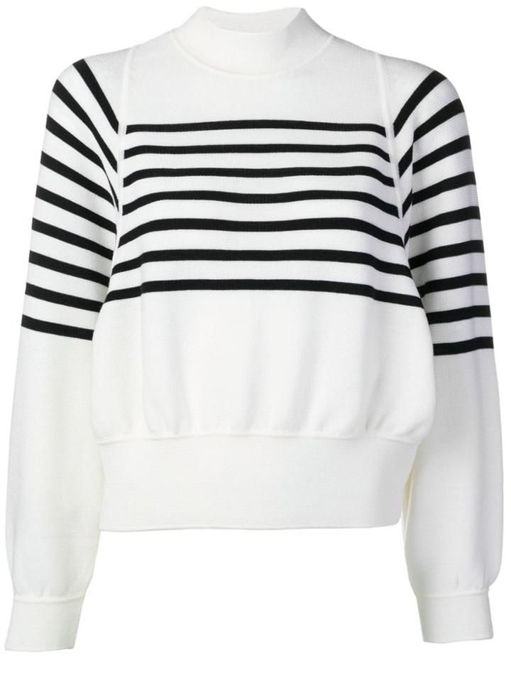 Molli Striped Knit Jumper - White
