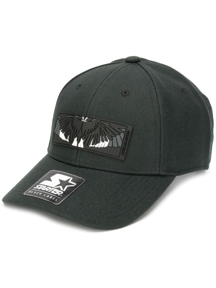Marcelo Burlon County Of Milan Eagle Plaque Cap - Black