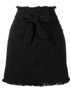 Federica Tosi Belted Jean Skirt - Black