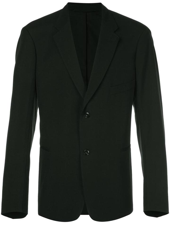 Lemaire Two Button Blazer, Men's, Size: 50, Black, Wool
