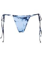 Frankies Bikinis Tasha Tie-dye Bikini Bottoms - Blue