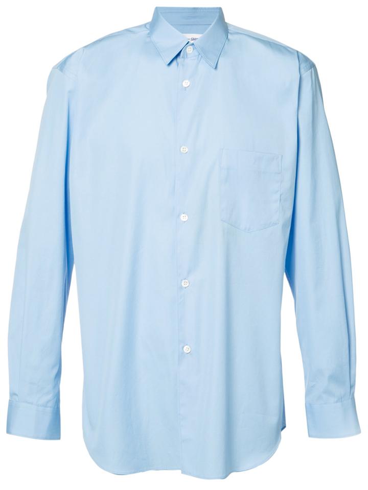 Comme Des Garçons Shirt Boys Chest Pocket Shirt - Blue