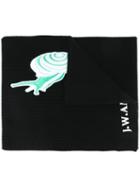 J.w. Anderson Snail Embroidered Logo Scarf