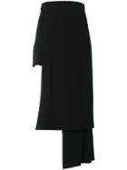 Balmain Asymmetric Trousers - Black